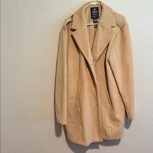Windsor Tan Wool-Blend Pea Coat